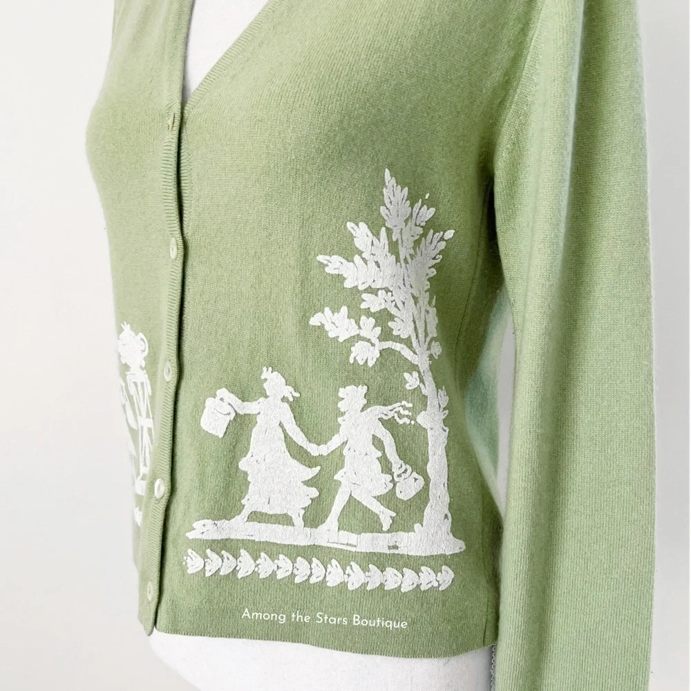 Extremely Rare Y2K Vintage Cashmere Cardigan ASO Phoebe Buffay in Friends - Picture 12 of 13